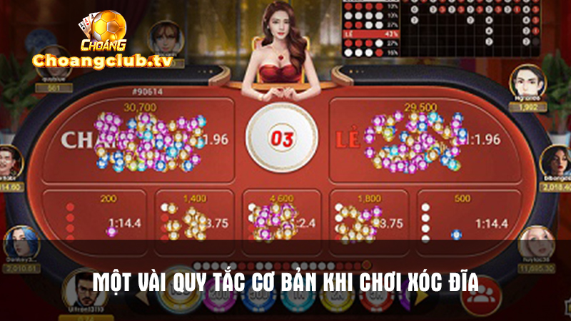 Những quy tắc chơi Xóc đĩa cơ bản tại Choáng Club