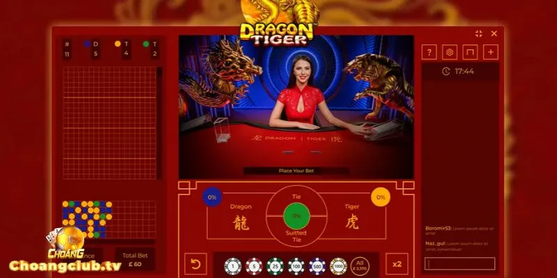 4 bước đơn giản để chơi Rồng Hổ tại Choáng club