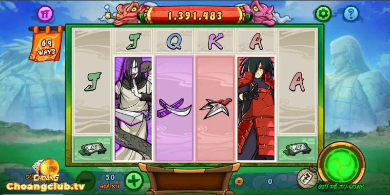 Slot Naruto Choáng club đem đến hiệu ứng chuẩn anime